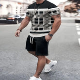 Conjunto Masculino Verão: Camiseta e Shorts Estampados